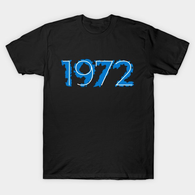 1972 Year Distressed Liquid Blue
